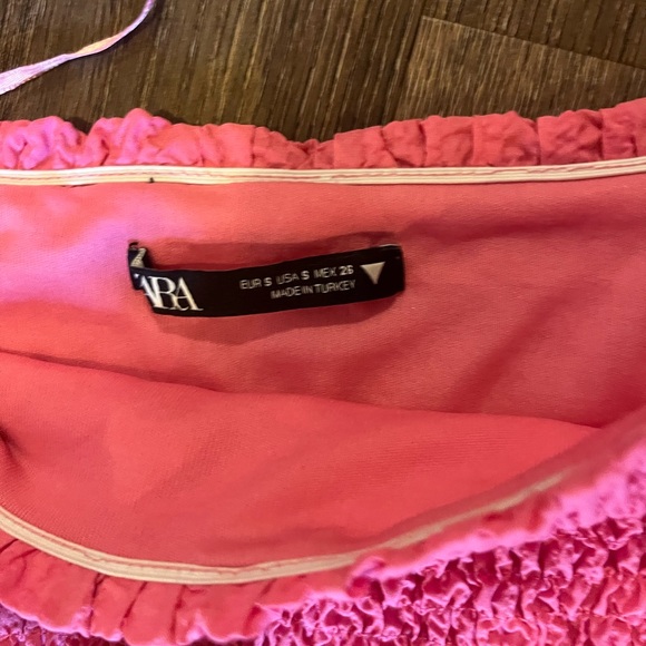 Pink Ruffled Mini Dress - Picture 4 of 4